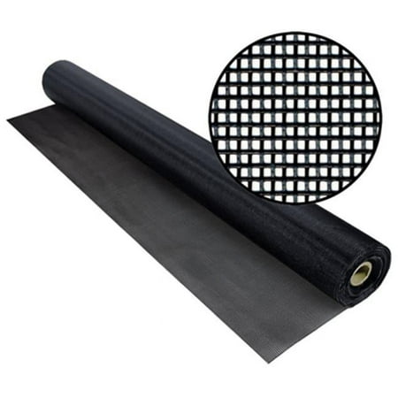 Phifer Screen, Roll, 50 ft L, 3 ft W, Black 3028730