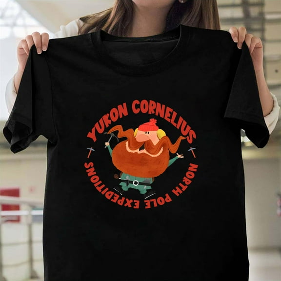 Yukon Cornelius North Pole Expeditions Vintage Christmas Graphic Unisex T-Shirt, Retro V50969, Up to Size 5XL