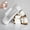 Pearl White, variant on New soft silicone shark clip, women's large anti slip matte hair clip, soft and comfortable hair clip, and rear head collision protection hair clip.