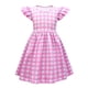 thumbnail image 4 of Vestido Para Niños Rosa Barbie Vestidos De Princesa Cosplay Disfraz De Halloween Faldas De Fiesta De Una Línea De Bebé Niña, 4 of 4