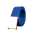 thumbnail image 1 of Cinturón de Lona uxcell Unisex sin agujeros hebilla Deslizante Ancho 1 5/8 y 1 1/2 Azul 24-34, 1 of 6