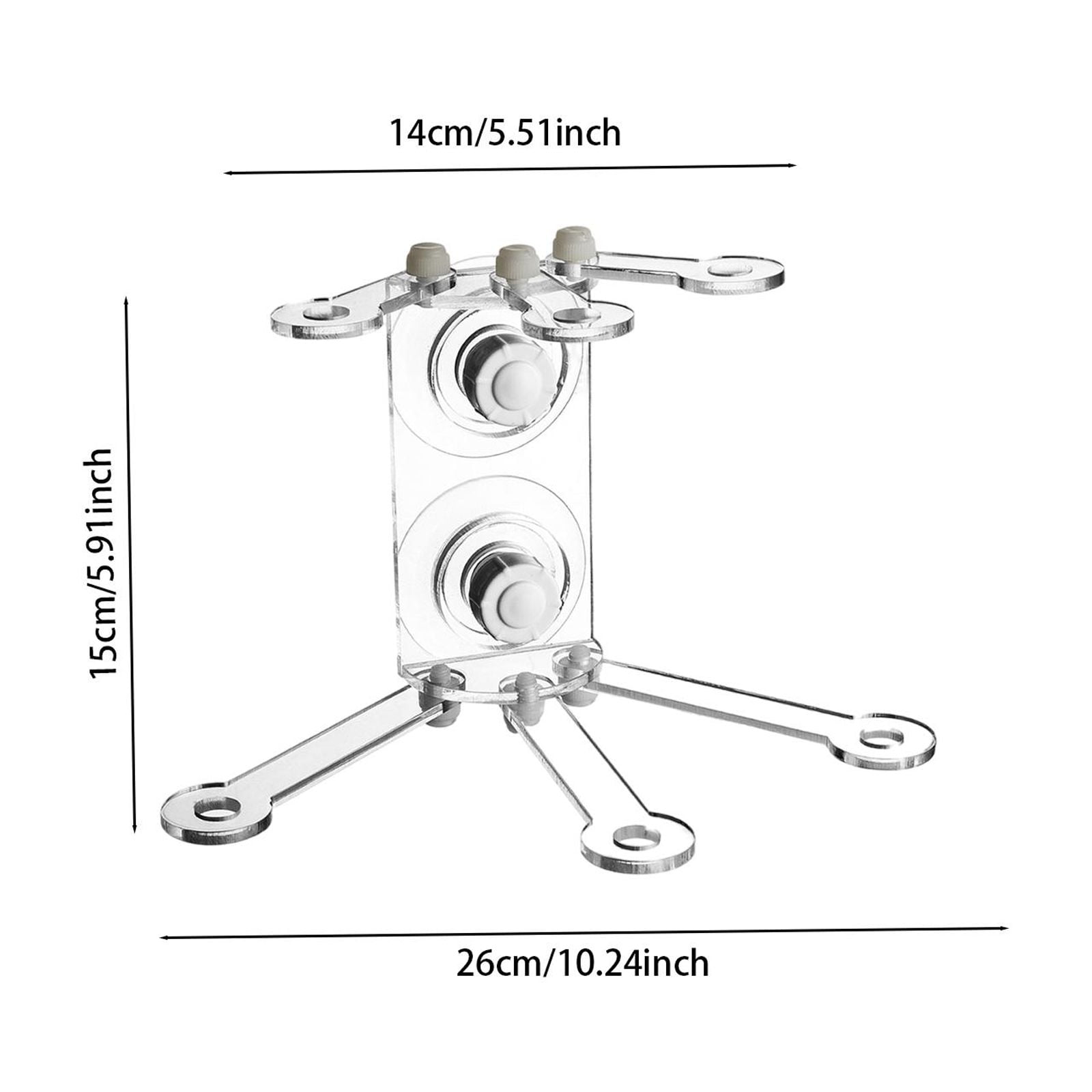 oshhnii Aquarium Coral Holder Aquarium Supplies Rock Rack Movable Transparent 6 Claw
