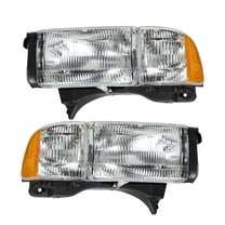 LABLT Headlights Front Head Lamps Replacement for 1994-2002 Dodge Ram 1500 2500 3500 Headlight Assembly Includes Pair Left and Right Side