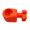Red, variant on Hugtrea 3D Printed Nutcracker Spiral Pressure Nutcracker One-Piece Molded Nutcracker Tool with Anti-Splash Design for Walnuts Pecans