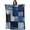 Blue, variant on Black Gray Patchwork Blanket Soft Cozy Warm Throw Blanket for Couch, Plush Fuzzy Flannel Blankets for Sofa, Abstract Minimalist Geometric Art Bed Blankets Lightweight Gifts for Women, 30"x40"