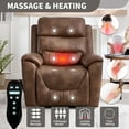 thumbnail image 2 of Sesslife Power Lift Recliner Chair, Electric Recliner Chair with Heat and Massage for Elderly, Single Sofa Recliner with Cup Holders and Side Pockets, Ergonomic Lounge Recliner Chair, Light Brown, 2 of 7