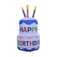 thumbnail image 1 of Pastel de cumpleaños inflable, decoración de fiesta de cumpleaños con velas, pastel inflable de cumpleaños creativo para césped, interior y exterior, 1 of 9