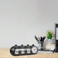 thumbnail image 2 of ONAPARTER Desk Alarm Clock Calendar Set Manual Page Turning Calendar Weekly Daily Display Home Decoration ( Black ) （Black）, 2 of 6