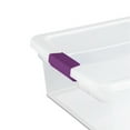 thumbnail image 3 of Sterilite 32 Quart Clear Under Bed Storage Container Tote with Latch Lid, 6 Pack, 3 of 9