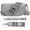 Gray, variant on Leather Waist Belt Bag with 2 Detachable Straps, Stylish Unisex Crossbody Hip Pack for Travel, Italien Handcrafted Fanny Pack in 8 Colors