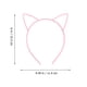 thumbnail image 2 of Diadema de oreja de gato de 10 Uds., Diadema de plástico para gato, diadema con lazo para gato, diademas de fiesta de maquillaje para mujeres y niñas, 2 of 7