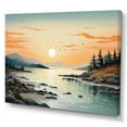 thumbnail image 2 of Designart "Beach Scandinavian silence I" Nautical & Beach Wall Art Living Room, 2 of 5
