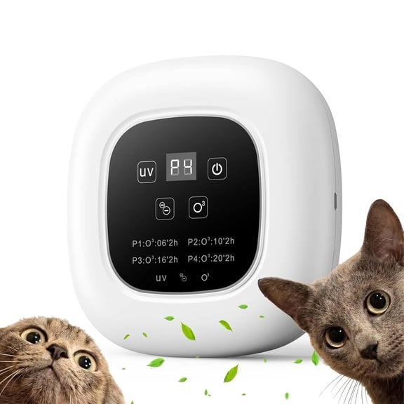 Petyoung Air Purifier Ozone & Negative Ion, Cat Odor Eliminator for Home, Dog Poop Odor Removal, Ozone Generator for Pets, Cars, Bedroom