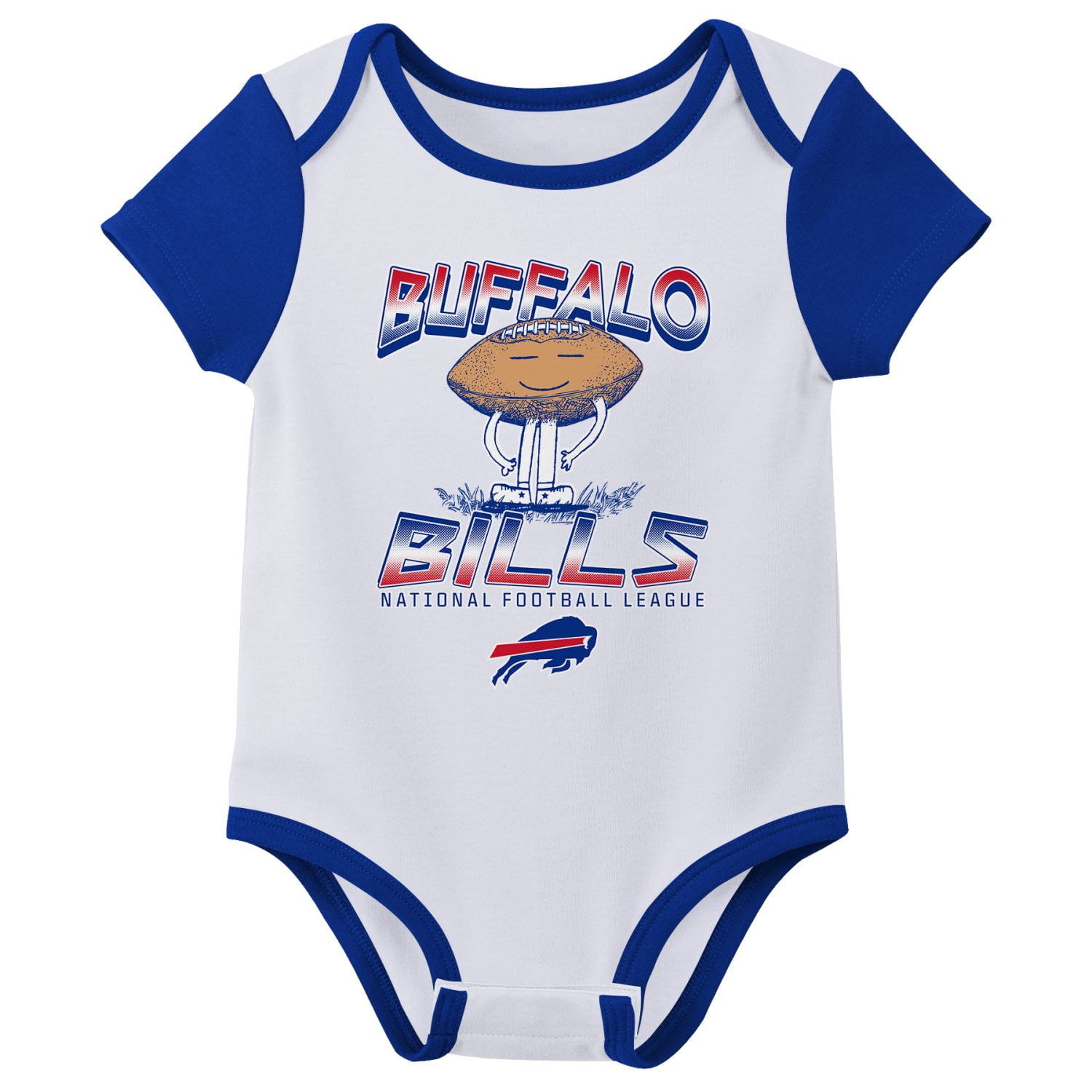 BUFFALO BILLS NFL Boys Infant 3 packOnesie Game Day Fan Apparel