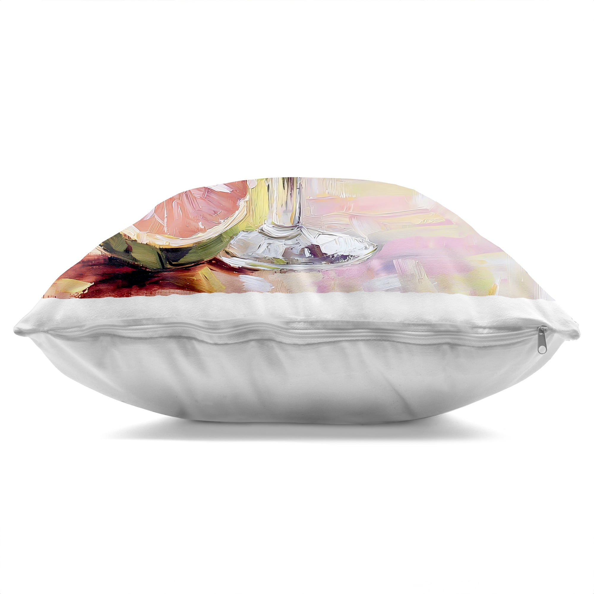 Stupell Industries Grapefruit Summer Cocktail Decorative Printed Throw Pillow, design by Riley B, 18 x 7 x 18