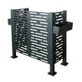 thumbnail image 4 of IMagacFun 4x1.84x4 Air Conditioner Fence Outdoor Privacy Screen Panels Metal Privacy Fence Cover 3-Fence Panels, 4 of 8