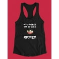 thumbnail image 3 of Favorite Men Is Ramen Art Racerback Tank Women -Smartprints Designs, Female x-Large, 3 of 4