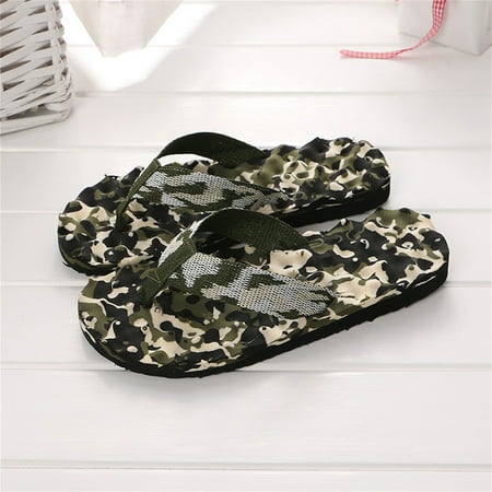 

Foraging dimple Men Summer Flip Flops Shoes Sandals Slipper Indoor & Outdoor Flip-flops Green