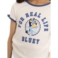 thumbnail image 6 of Bluey Girls Short Sleeve Bow Detail Graphic T-Shirt, Sizes 4-16, 6 of 8