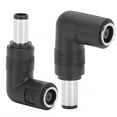 thumbnail image 4 of Adaptador hembra a macho de 2 piezas, color negro, para HP/Dell, recto a codo de 7,4 x 5,0 mm a 7,4 x 5,0 mm, 4 of 12
