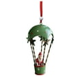 thumbnail image 2 of Metal Christmas Hot Air Balloon Ornament, Vintage Iron Hanging Decoration with Snowman for Christmas Tree, Home, and Holiday Party Décor, 2 of 5