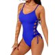 thumbnail image 2 of Traje de Baño de una Pieza para Mujer Traje de Baño de una Pieza con Abertura Alta para Mujer Traje de Baño de una Pieza Azul S, 2 of 7