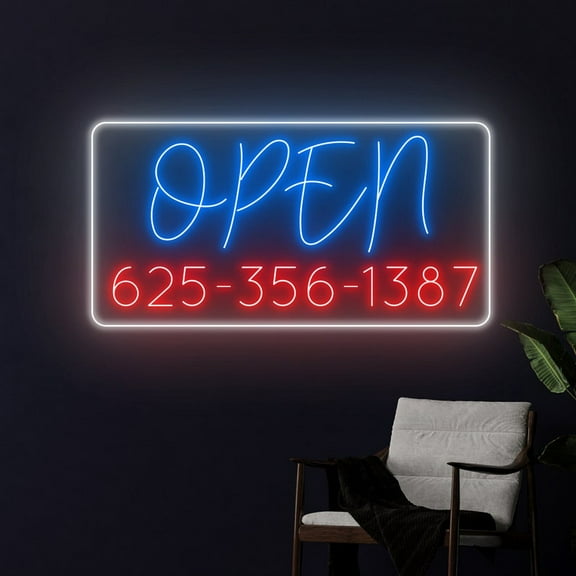 Handmadetneonsign Open Shop Store Led Sign, Open Neon Sign, Open Led Light, Custom Text Neon Light