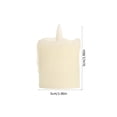 thumbnail image 7 of KUKIDSVO Flameless LED Battery Operated Ivory Pillar Candle, Flickering Realistic Moving Flame, 1.97x1.97in Luminous Real Wax Indoor Home Decor(C), 7 of 7