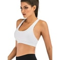 thumbnail image 4 of DODOING Women's Activewear Low Impact Strappy Sports Bra Cross Back Workout Yoga Bra Tops, 4 of 7