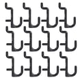 thumbnail image 1 of TAILTOSS 30 Pcs Crochets en Forme de J pour Garage Rangement Plastique Noir, 1 of 8