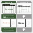 thumbnail image 5 of CLEVER CLEAN Magnetic Dry Erase Monthly Calendar - 17"x12" Monthly Calendar for Fridge - 4"x12" List Board 2 Pcs - 6 Extra Fine Point Markers Included - Shipped Flat, 5 of 8