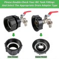 thumbnail image 4 of 1/2 Fine Leakproof Brass Ibc Tank Fittings - Ibc Tank Adapter Ibc Tank Valve For S60x6 Water Storage Tank Tap, 4 of 5