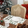thumbnail image 6 of LERPBKM Paper Placemats Disposable 50 pack Winter Pine Trees Placemats 16x 11 inch Christmas Place Mats for Home Kitchen Dining Table Decoration Party Supplies, 6 of 7