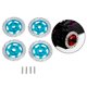 thumbnail image 3 of 4 unids / set de freno RC universal para 1:10 Racing Flat Roadster Coche Vehículo DIY Decoració azul Baoblaze disco de freno de coche mini, 3 of 7