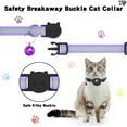 thumbnail image 3 of Airtag Cat Collar, Reflective Air Tag Kitten Collar with Bells, Adjustable Breakaway Safety Buckle Pet Collars with Silicone Waterproof Airtag Holder for Cat Dog Kitten Puppy (Green), 3 of 5