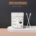 thumbnail image 7 of Spiral ear spoon cotton swab two-in-one ear pick double-headed cotton swab disposable cleaning black cotton swab (White 2 boxes [spiral + ear spoon]), 7 of 7
