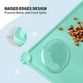 thumbnail image 4 of Silicone Pet Feeding Mat, Waterproof Mat for Dog and Cat Bowls, Raised Edges, Anti-Slip Tray Mats, 4 of 6