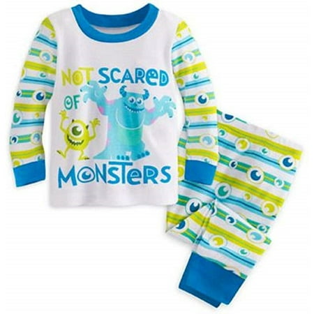 Disney Store Monsters University Pajama Costume for Boys (White/Blue, 18-24 Months)