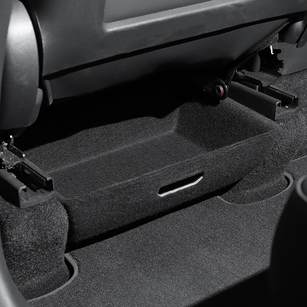 For Car Under for Seat Storage Tray Shockproof Flocking Automobile Interior Under for Seat Organizer