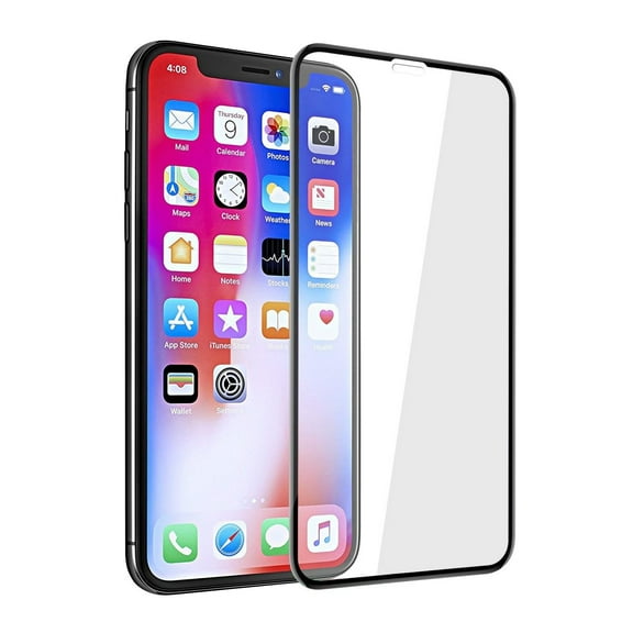 5D Tempered Glass Screen Protector Full Cover Curved Edge Compatible With iPhone XR