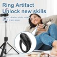 thumbnail image 2 of Teléfono compatible con Bluetooth Ring Remote Controller Wireless Page Turner (Black) Ndcxsfigh Para estrenar, 2 of 7