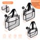 thumbnail image 2 of Bolsas de aseo de viaje XEWEA, grandes, pequeñas, transparentes, 3 unidades, impermeables, 2 of 7