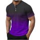 thumbnail image 1 of Top de Color Sólido Casual de los Hombres, Camiseta de Cuello Redondo Botón de Manga Corta de Moda para Uso Al Aire Libre Y Diario, Camiseta de Invierno Cómoda, 1 of 9