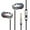 Silver, variant on Wired Sports Headphones with Mic, 3.5mm Metal HIFI Stereo Earbuds for Running/Gym - Bass In-Ear Earphones with Magnetic Design & Sweatproof Cable