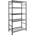 thumbnail image 6 of Storage Shelves - 5 Tier Shelf Organizer, Heavy Duty Garage Shelving Unit with Leveling Feet, Stable Metal Shelves Organizer for Pantry, Kitchen and Closet, 33.0" W x 12.6" D x 72.0" H, Silver, 6 of 10