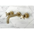 thumbnail image 2 of Kingston Brass KS8123DX Concord 2-Handle Wall Mount Bathroom Faucet, Antique Brass, 2 of 4