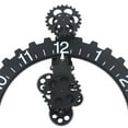thumbnail image 2 of Industrial Wall Clock Hanging Clock Metal Ornamental Moving Gear Clock Decor US, 2 of 10