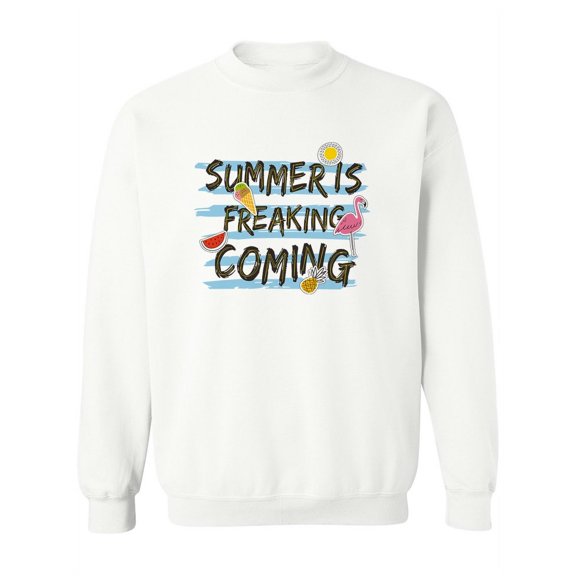 Summer Is Coming . Sweatshirt Women -Image by Shutterstock, Female 5X-Large