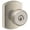 Satin Nickel, variant on Schlage F51a-Bwe-Grw Bowery Single Cylinder Keyed Entry Door Knob Set - Brass