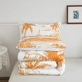 thumbnail image 5 of Erosebridal Teens Palm Tree Leaves Comforter Sets Queen Size,Ocean Beach Boat Bedding Queen Comforter Set,Sea Room Deorative,Reversible,Ultra Soft,3-Piece, 5 of 8